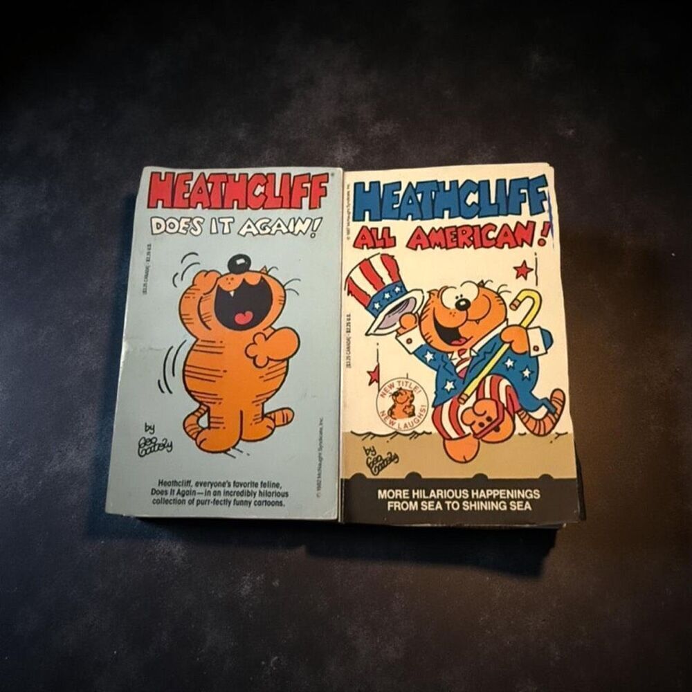 Vintage Heathcliff the Cat Comic Paperback Does It Again & All American Books